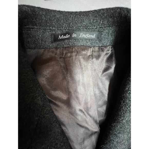 Hammersley Family Crest Pure New Wool Overcoat 42R Made in England - Picture 2 of 9